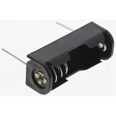 Keystone Battery Holder N Size Surface Mount Polypropylene Body Coil Spring Termination 35mm Length 12.7mm Height 13mm 2470