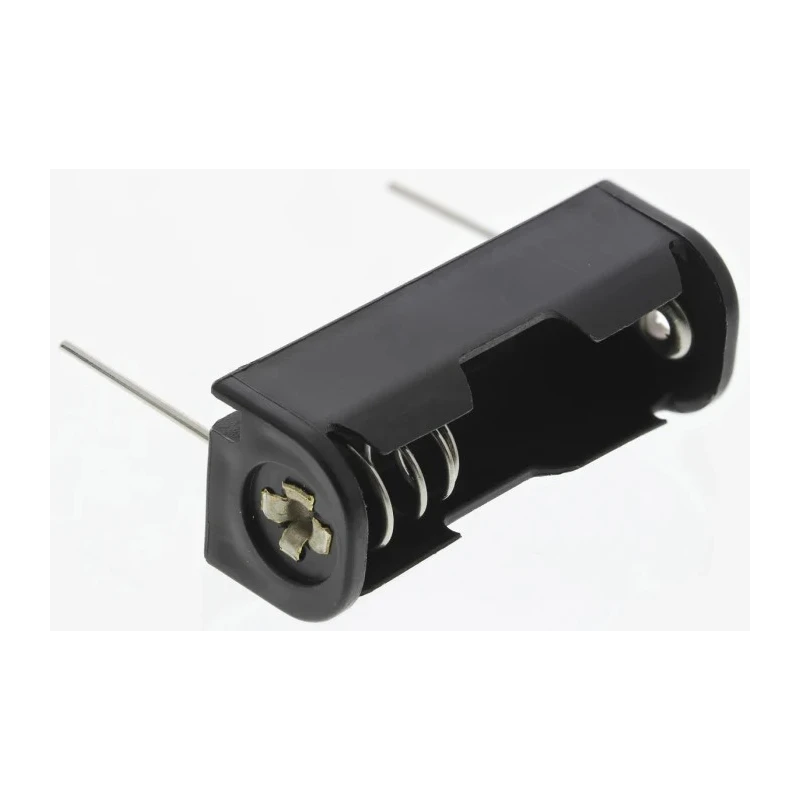 Keystone Battery Holder N Size Surface Mount Polypropylene Body Coil Spring Termination 35mm Length 12.7mm Height 13mm 2470