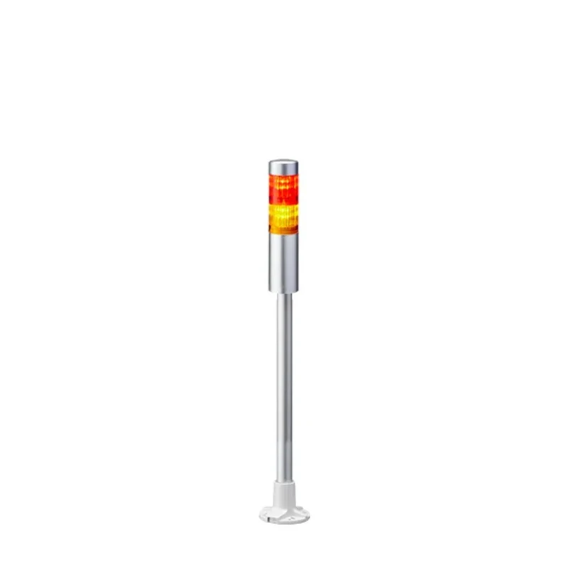 Patlite LR4 Series Amber Blue Clear Green Red White Signal Tower No Sounder Component 2 Lights 24V Pole Mount LR4-202PJNU-RY