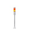 Patlite LR4 Series Amber Blue Clear Green Red White Signal Tower No Sounder Component 2 Lights 24V Pole Mount LR4-202PJNU-RY