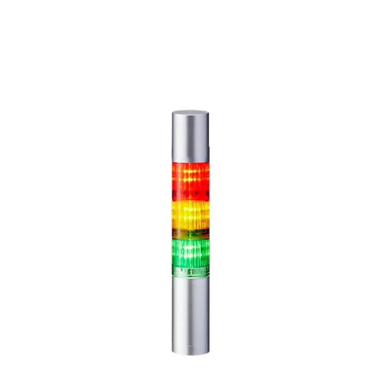 Patlite LR4 Series Signal Tower Buzzer Unit, Rapid Hi-Lo Sounder (2016 Hz & 3012 Hz), Continuous Beep LR4-302WJBU-RYG