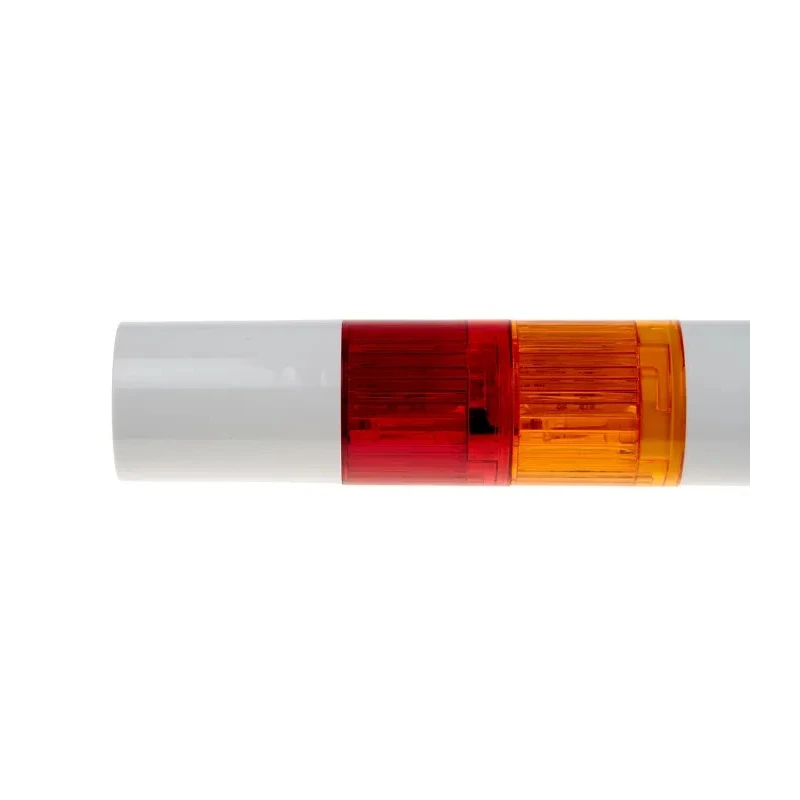 Patlite LR4 Series Signal Tower Buzzer 2 Lights Clear Amber Red Blue White Green 24V DC Direct Mount LR4-202WJBW-RY