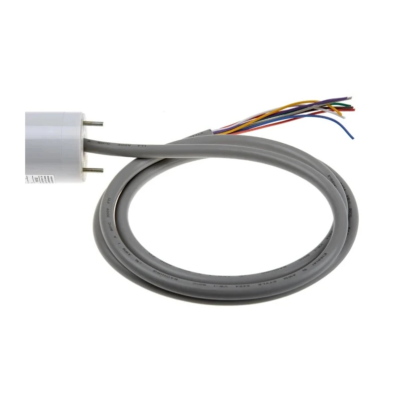 Patlite LR4 Series Signal Tower Buzzer 2 Lights Clear Amber Red Blue White Green 24V DC Direct Mount LR4-202WJBW-RY