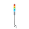 Patlite LR4 Series White, Red, Green, Clear, Blue, Amber Signal Tower Buzzer 4 Lights 24V DC Pole Mount LR4-402LJNU-RYGB