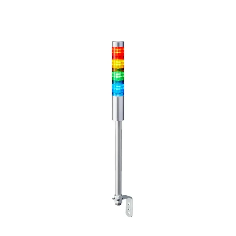 Patlite LR4 Series White, Red, Green, Clear, Blue, Amber Signal Tower Buzzer 4 Lights 24V DC Pole Mount LR4-402LJNU-RYGB