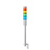 Patlite LR4 Series White, Red, Green, Clear, Blue, Amber Signal Tower Buzzer 4 Lights 24V DC Pole Mount LR4-402LJNU-RYGB
