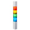 Patlite LR4 Series Signal Tower Buzzer 4 Lights Red, Clear, Amber, Blue, Green, White LED 24V DC Direct LR4-402WJBU-RYGB