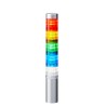 Patlite LR4 Series Clear Globe Signal Tower Buzzer 5 Lights Blue Amber White Green Red LED 24V DC Direct LR4-502WJNU-RYGBC