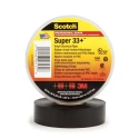 3M Black Polyvinyl Chloride Electrical Tape 19mm Width 20m Length Rubber Adhesive SUPER 33+ 20 X 19