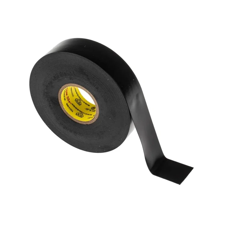 3M Black Polyvinyl Chloride Electrical Tape 19mm Width 20m Length Rubber Adhesive SUPER 33+ 20 X 19