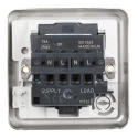 Deta 13A 6 Gang Switched Fused Spur Logic Plus Surface Flush Mount White High Gloss K941BSS