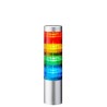 Patlite LR6 Series Blue, Clear, Green, White, Amber, Red Signal Tower Buzzer, 4 Lights 24V DC Direct Mount LR6-402WJNU-RYGB