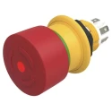 EAO 61 Compact Series Twist Release Illuminated Emergency Stop Push Button Panel Mount 16mm Cutout 2 NC IP67 61-6451.4257