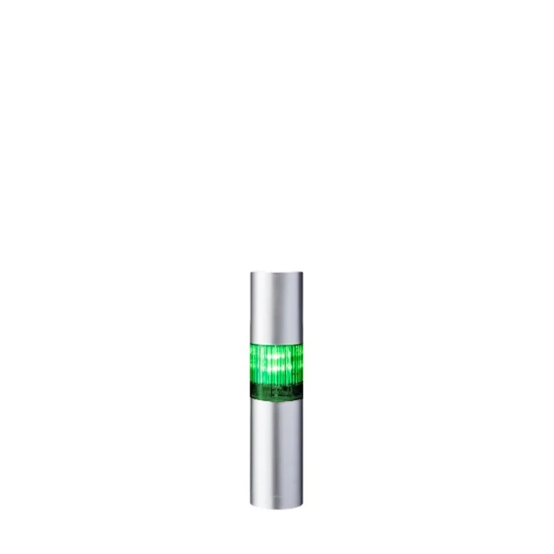Patlite LR4 Series Signal Tower Buzzer 1 Light Amber Blue Clear Green Red White Lens 24V DC Direct Mount LR4-102WJBU-G