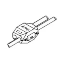 TE Connectivity Red Insulated ELECTRO-TAP Tap Splice Connector Tin Brass Contact 18 AWG 171425-1