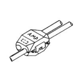 TE Connectivity Red Insulated ELECTRO-TAP Tap Splice Connector Tin Brass Contact 18 AWG 171425-1