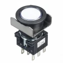 Idec Illuminated Push Button Switch Panel Mount LB6L-M1T64PW