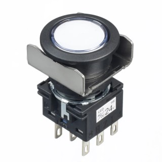 Idec Illuminated Push Button Switch Panel Mount LB6L-M1T64PW