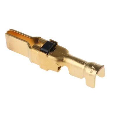 TE Connectivity Male Crimp Circular Connector Contact, Contact Size 20 AWG, Wire Size 12, 16 AWG, 35A Current, 250V 66261-2