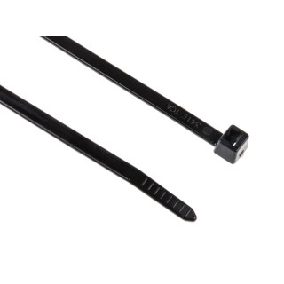 HellermannTyton Cable Tie Non-Releasable 200 mm x 4.6 mm Black Polyamide 66 111-05000 T50R-PA66-BK