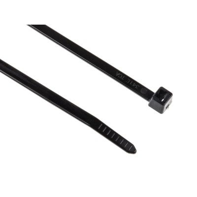 HellermannTyton Cable Tie Non-Releasable 200 mm x 4.6 mm Black Polyamide 66 111-05000 T50R-PA66-BK