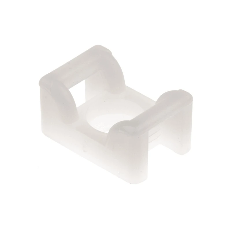 HellermannTyton Natural Cable Tie Mount 6 mm x 12 mm x 18 mm PA66 Flame Retardant KR Series 151-24619 KR6G5-PA66-NA