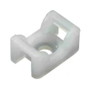 HellermannTyton Natural Cable Tie Mount 6 mm x 12 mm x 18 mm PA66 Flame Retardant KR Series 151-24619 KR6G5-PA66-NA