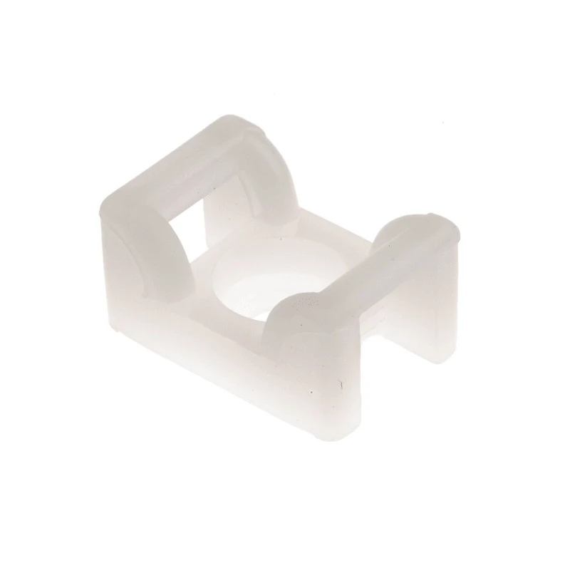 HellermannTyton Natural Cable Tie Mount 6 mm x 12 mm x 18 mm PA66 Flame Retardant KR Series 151-24619 KR6G5-PA66-NA