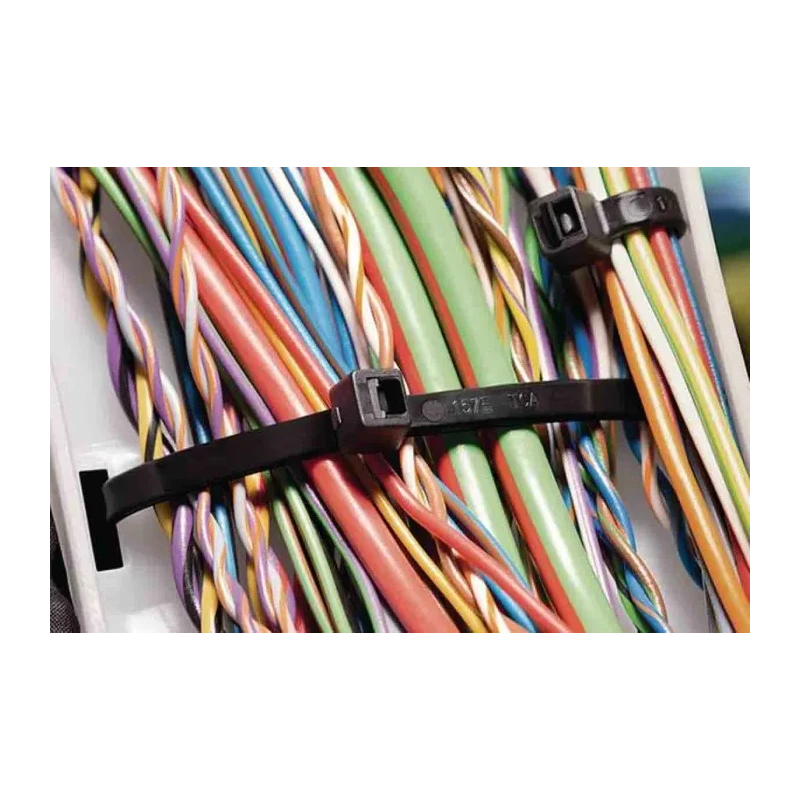 HellermannTyton Cable Tie Non-Releasable 200 mm x 4.6 mm Polyamide 66 225N Tensile Strength 111-05013 T50R-PA66-NA