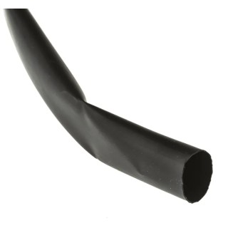TE Connectivity Heat Shrink Tubing Black 12.7 mm Sleeve Diameter x 6m Length, Polyolefin Material, Flame LSTT-R-12.7-0