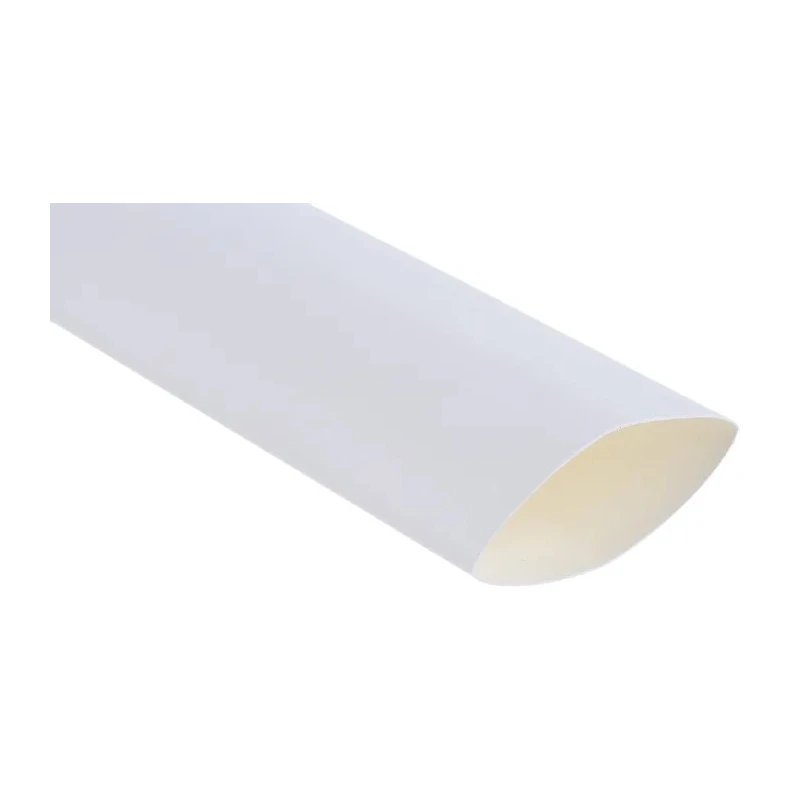 TE Connectivity Heat Shrink Tubing White 25.4 mm Sleeve Diameter x 1.2m Length 2:1 Shrink Ratio RNF-100-1-9-STK