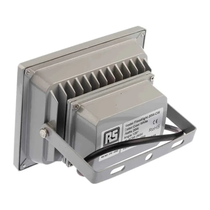 RS PRO GM Outdoor LED Floodlight 1 LED 20 W 265 V AC Cool White 2028 lm IP65 170-4262