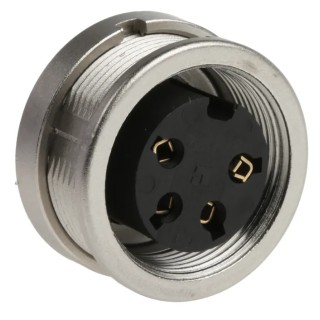 Lumberg 4 Pole Straight M16 DIN Socket Panel Mount Female 5A 250V ac IP40 KFV 40