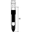 Marl White Indicator Lamp Single Chip, 24V DC, 4.9 mm Diameter, 3000mcd 208-997-22-38