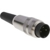 Lumberg 3 Pole Straight M16 DIN Plug, 5A, 250V AC, IP40 Rated, Screw-On Cable Male DIN EN 60529 SV 30