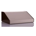 CAMDENBOSS Aluminium Sloped Front Desktop Enclosure Brown Beige 210 mm x 381 mm x 106 mm RTM2703-BR/B
