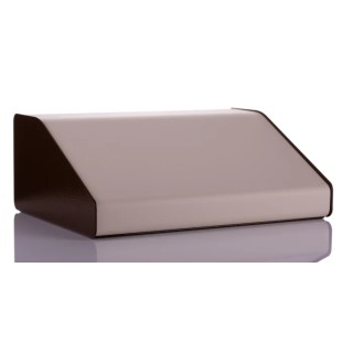 CAMDENBOSS Aluminium Sloped Front Desktop Enclosure Brown Beige 210 mm x 381 mm x 106 mm RTM2703-BR/B