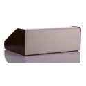 CAMDENBOSS Aluminium Sloped Front Desktop Enclosure Brown Beige 210 mm x 381 mm x 106 mm RTM2703-BR/B