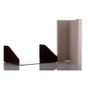 CAMDENBOSS Aluminium Sloped Front Desktop Enclosure Brown Beige 210 mm x 381 mm x 106 mm RTM2703-BR/B