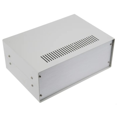 CAMDENBOSS Grey Steel Instrument Case 80 mm Height, 200 mm Length, 140 mm Width CMCB00002