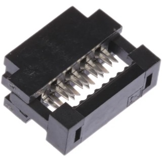Amphenol Communications Solutions 8-Way 2 Row IDC Connector Female for Cable 650V AC 1A 89361-708LF