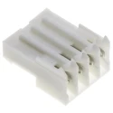 TE Connectivity 4-Way IDC Connector Female for Cable, 1 Row, 5A, 250V AC, Right Angle, Model 3-640441-4