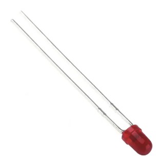 Broadcom 1.7 V Red 3 mm (T-1) Through Hole LED HLMP-1700