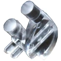 Dialight PCB 2-Way Right Angle Rigid LED Light Pipe Clear 3 x 3 mm 515-1061F