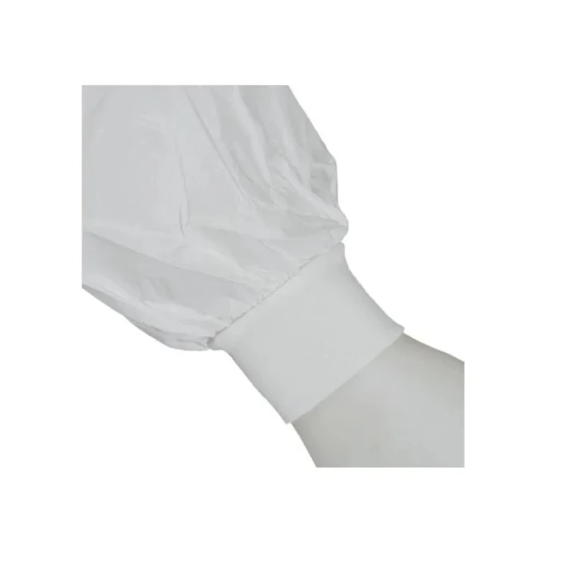 3M White Unisex Disposable Visitor Coat Size L with Zipper Closure Model 4440ZL