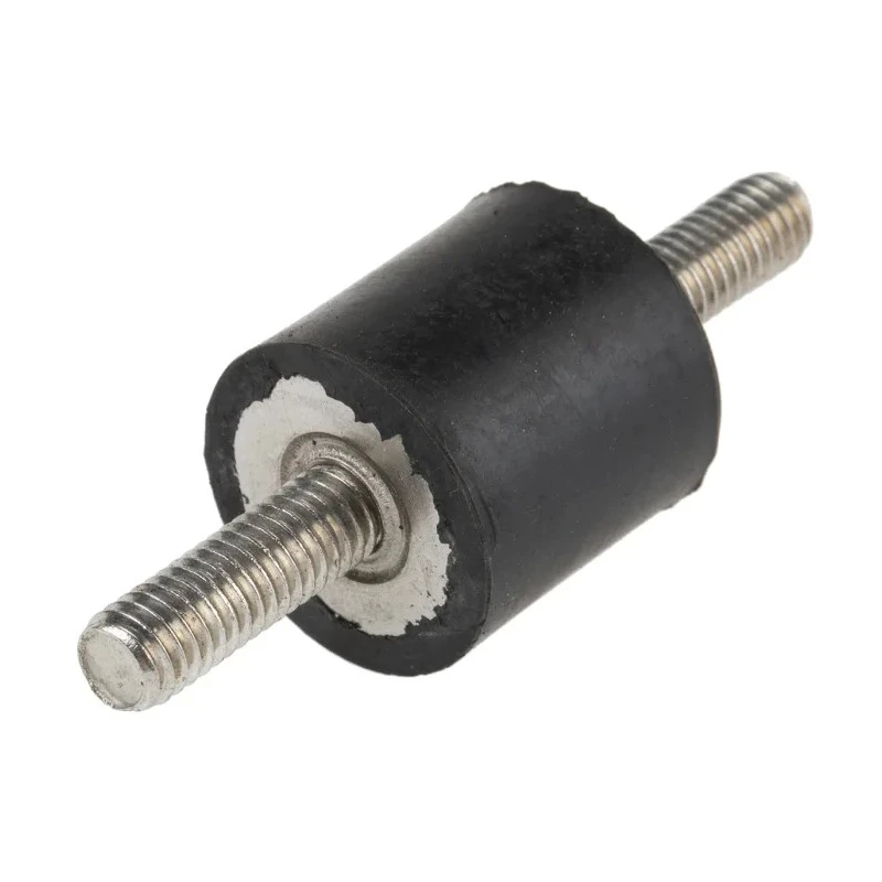 RS PRO M6 Anti-Vibration Mount Male to Male Bobbin Natural Rubber 22kg Compression 20mm OD 20mm Height 171-2570