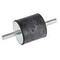 RS PRO M6 Anti-Vibration Mount Male to Male Bobbin Natural Rubber 49.6 kg Compression 30 mm OD 30 mm H 171-2576