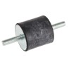 RS PRO M6 Anti-Vibration Mount Male to Male Bobbin Natural Rubber 49.6 kg Compression 30 mm OD 30 mm H 171-2576