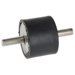 RS PRO Anti-Vibration Mount Male to Male Bobbin Thread Size M8, 40 mm OD, 30 mm Height, 96.2 kg Compression Load 171-2582