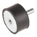 RS PRO M8 Anti-Vibration Mount Male to Female Bobbin with 139.04 kg Compression Load 20 mm Height 40 mm Outside 171-2606